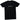 Men's Oversized Reverse Logo Print T-Shirt Black Size S