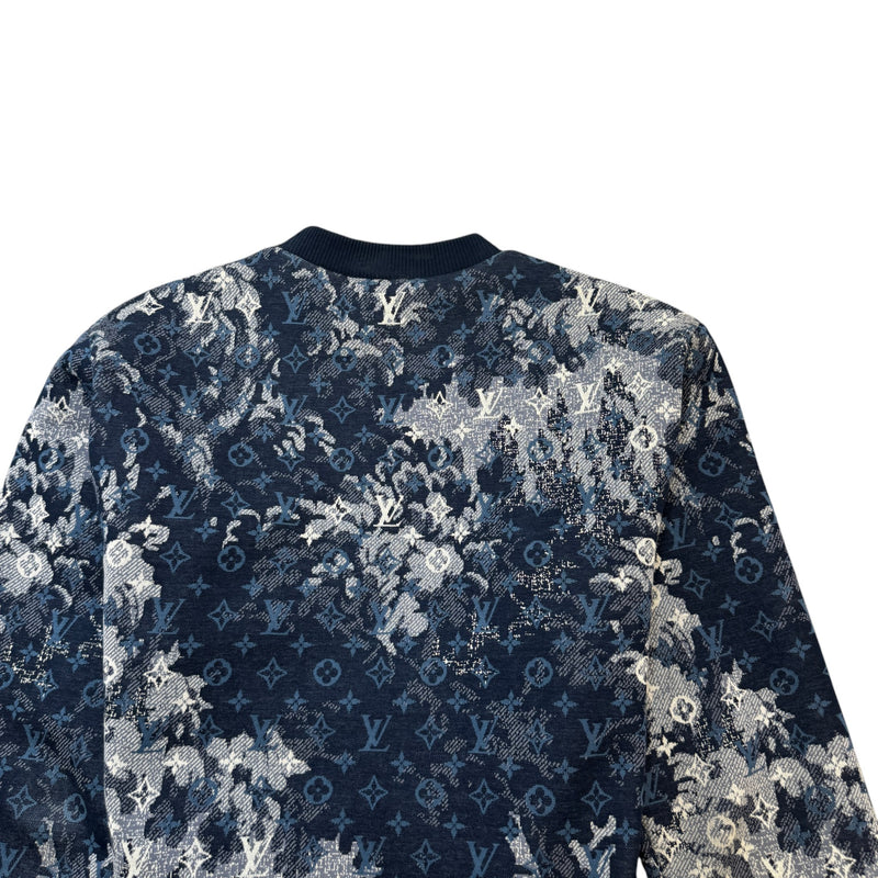 Men's Tapestry Monogram Sweatshirt Blue Size S