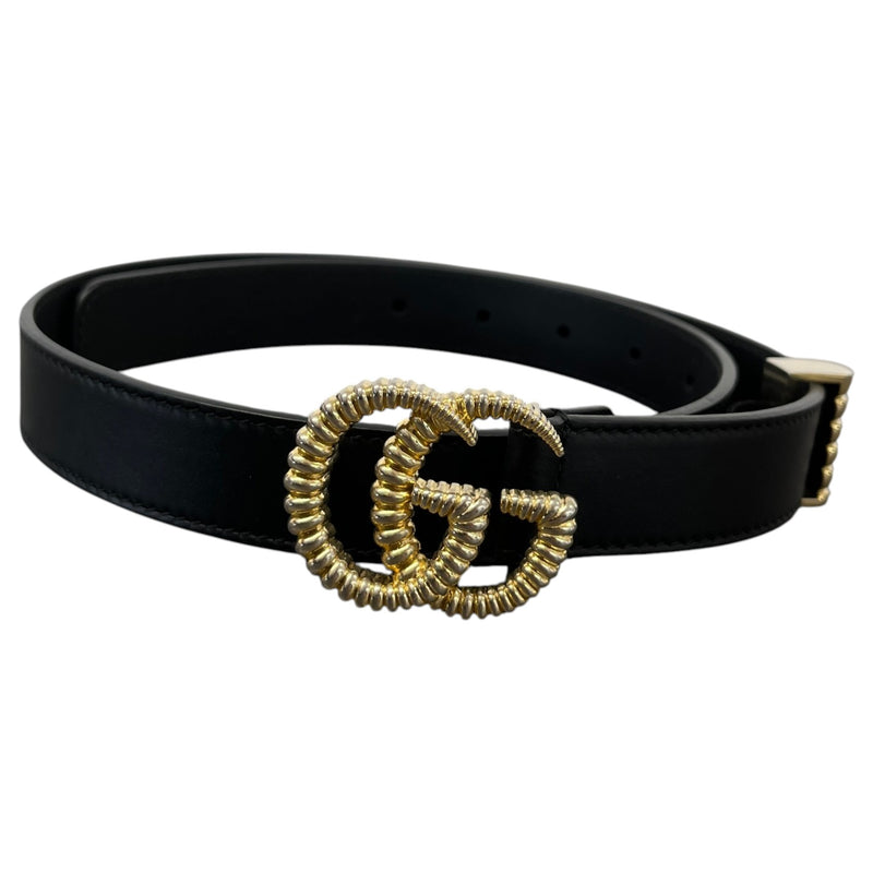 Women's GG Marmont Torchon Belt Black Size W28
