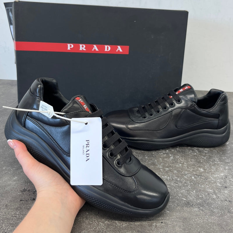 Men's America'S Cup Low Trainers Black Size EU 40.5 / UK 6.5