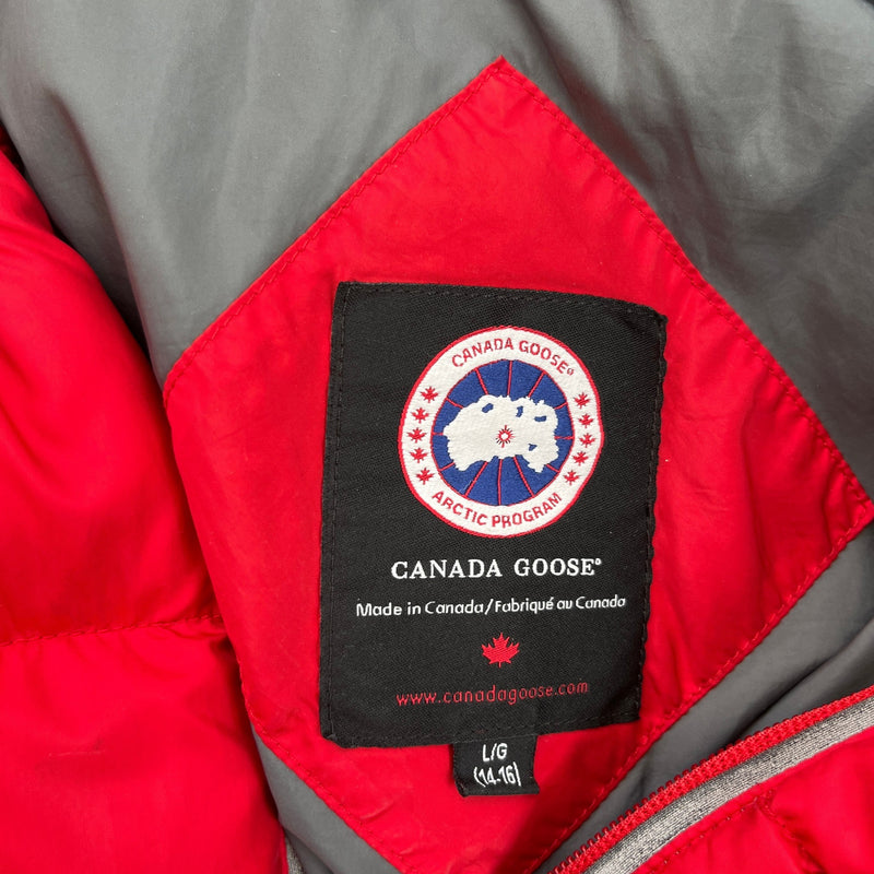 Men's Youth Oliver Junior Down Jacket Red Size Age 14-16