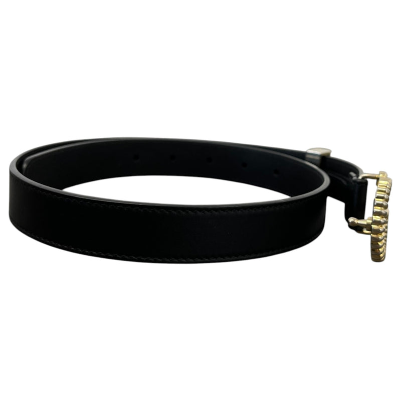 Women's GG Marmont Torchon Belt Black Size W28