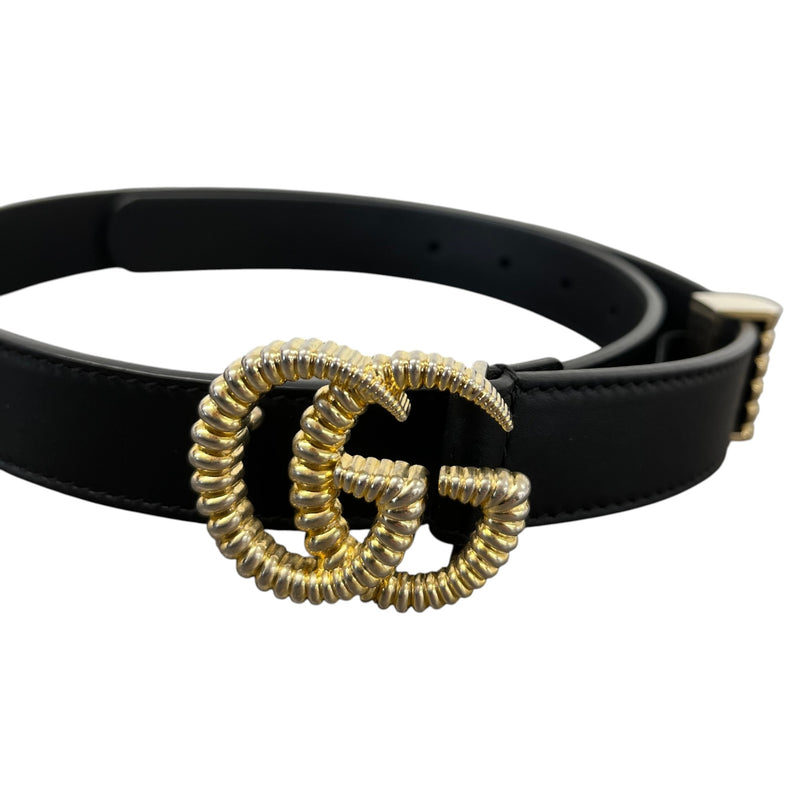 Women's GG Marmont Torchon Belt Black Size W28