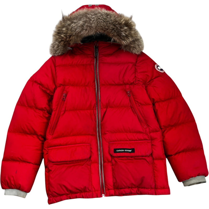 Men's Youth Oliver Junior Down Jacket Red Size Age 14-16