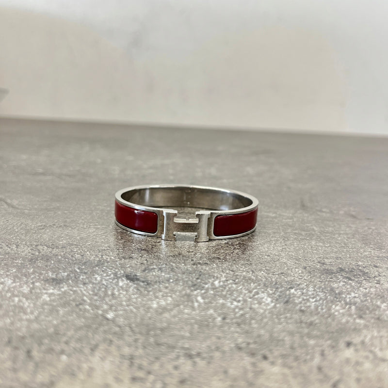 Men's Clic HH Bracelet Burgundy