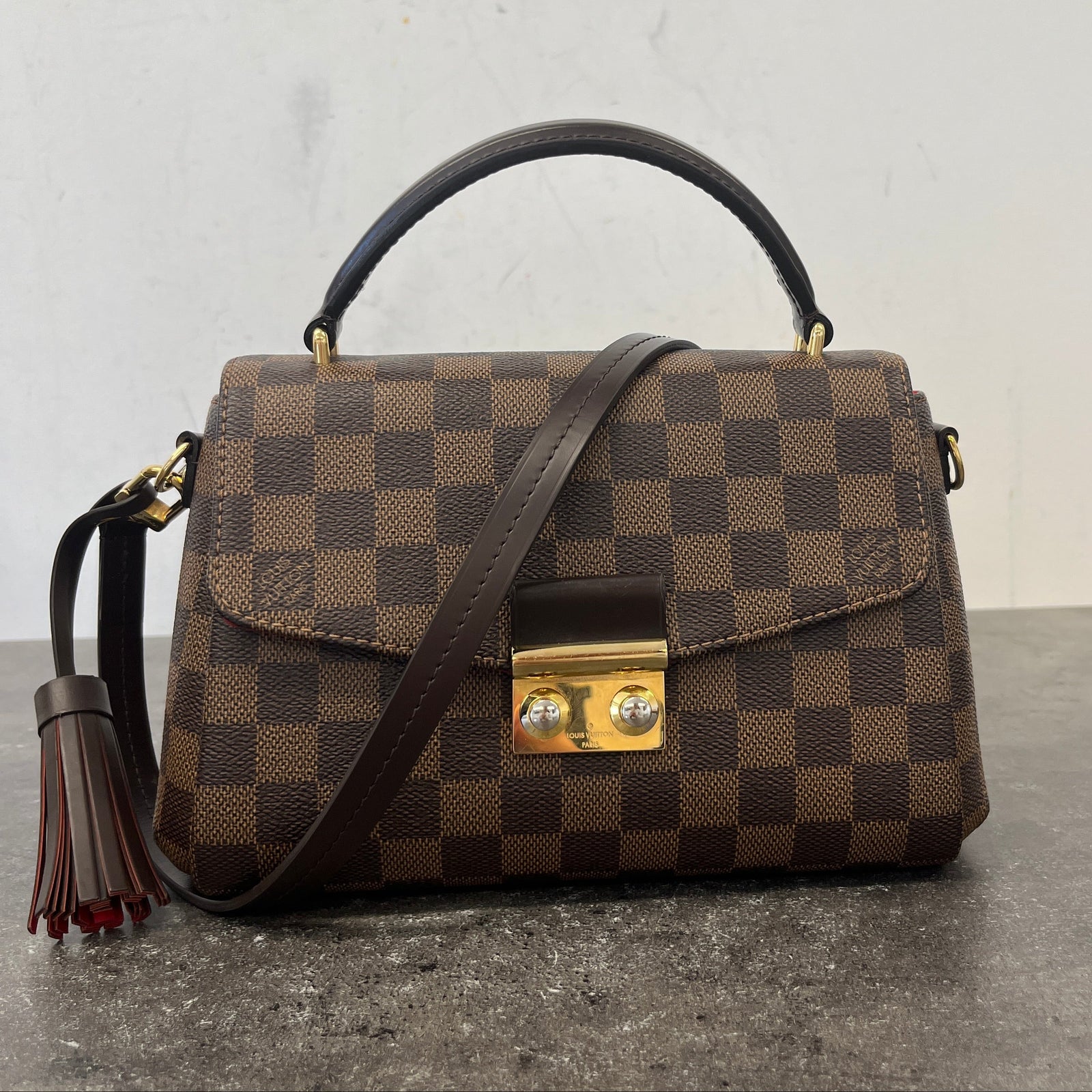 Women's Damier Edene Croisette Bag Brown - Photo 13