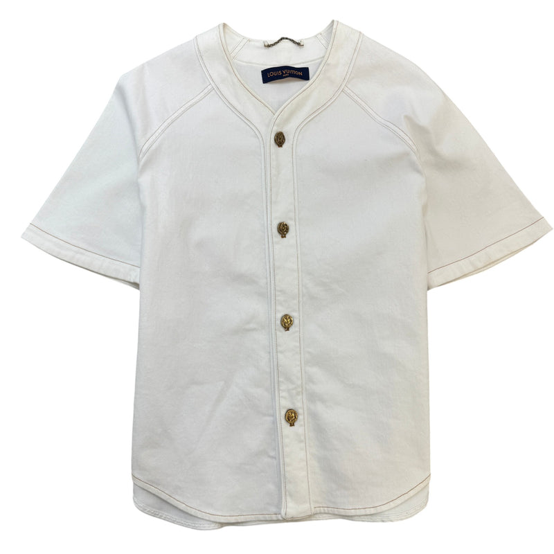 Men's Baseball OverShirt White Size L