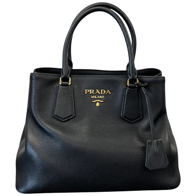 Women's Vitello Daino Handbag Black