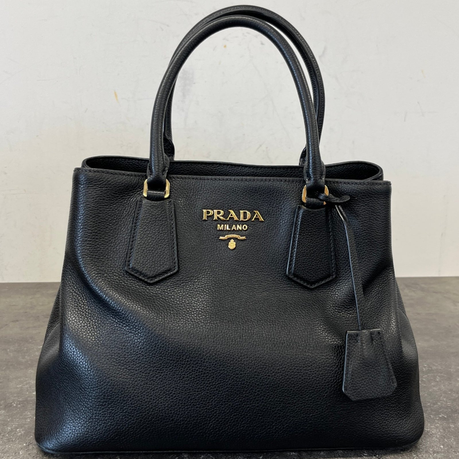 Women's Vitello Daino Handbag Black - Photo 14