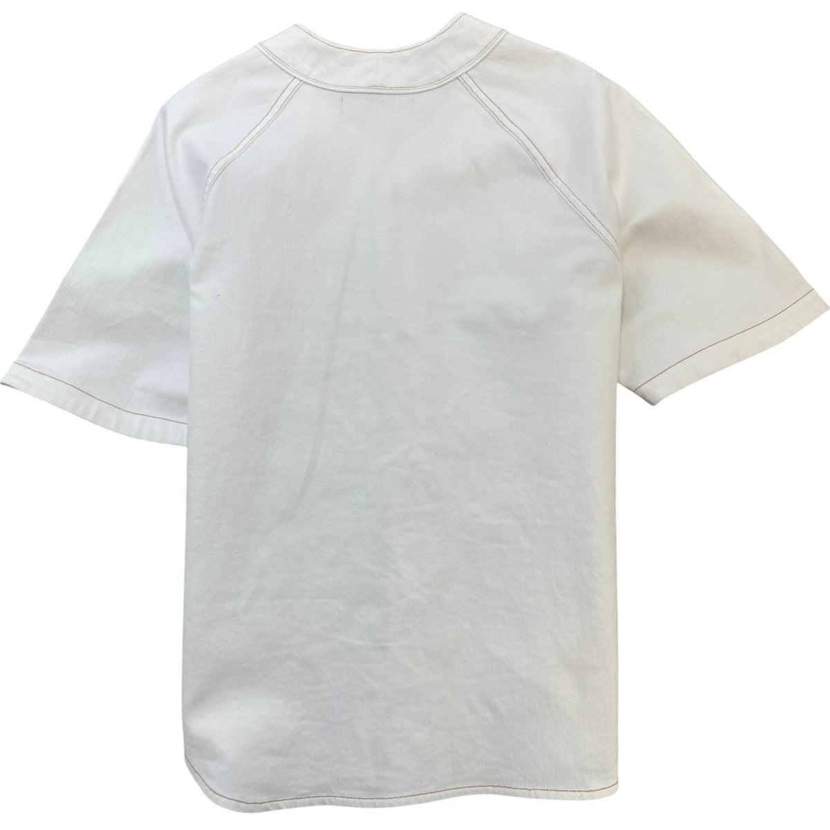 Men's Baseball OverShirt White Size L - Photo 2