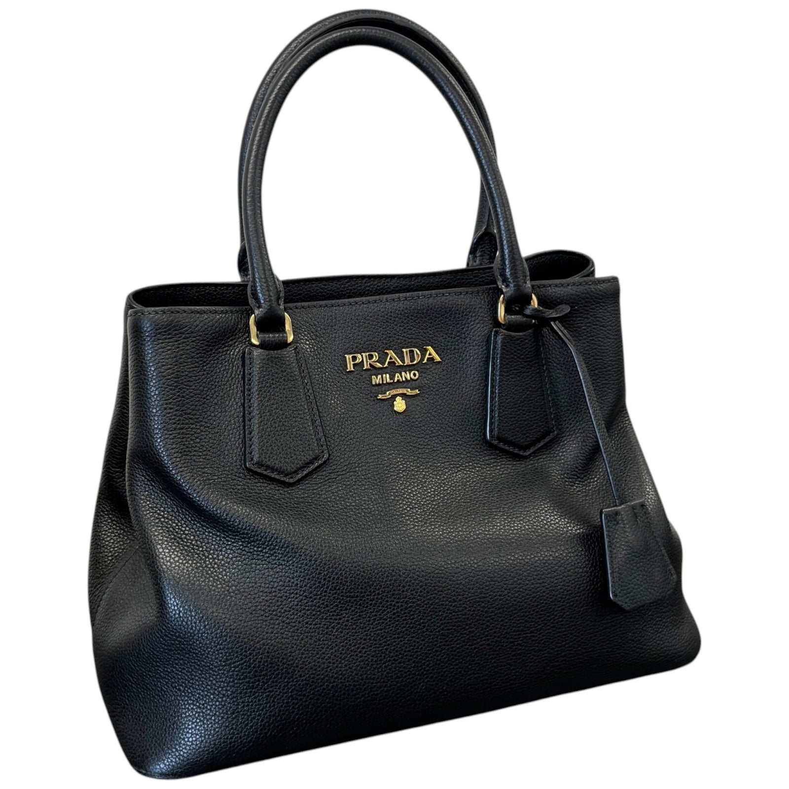 Women's Vitello Daino Handbag Black - Photo 4