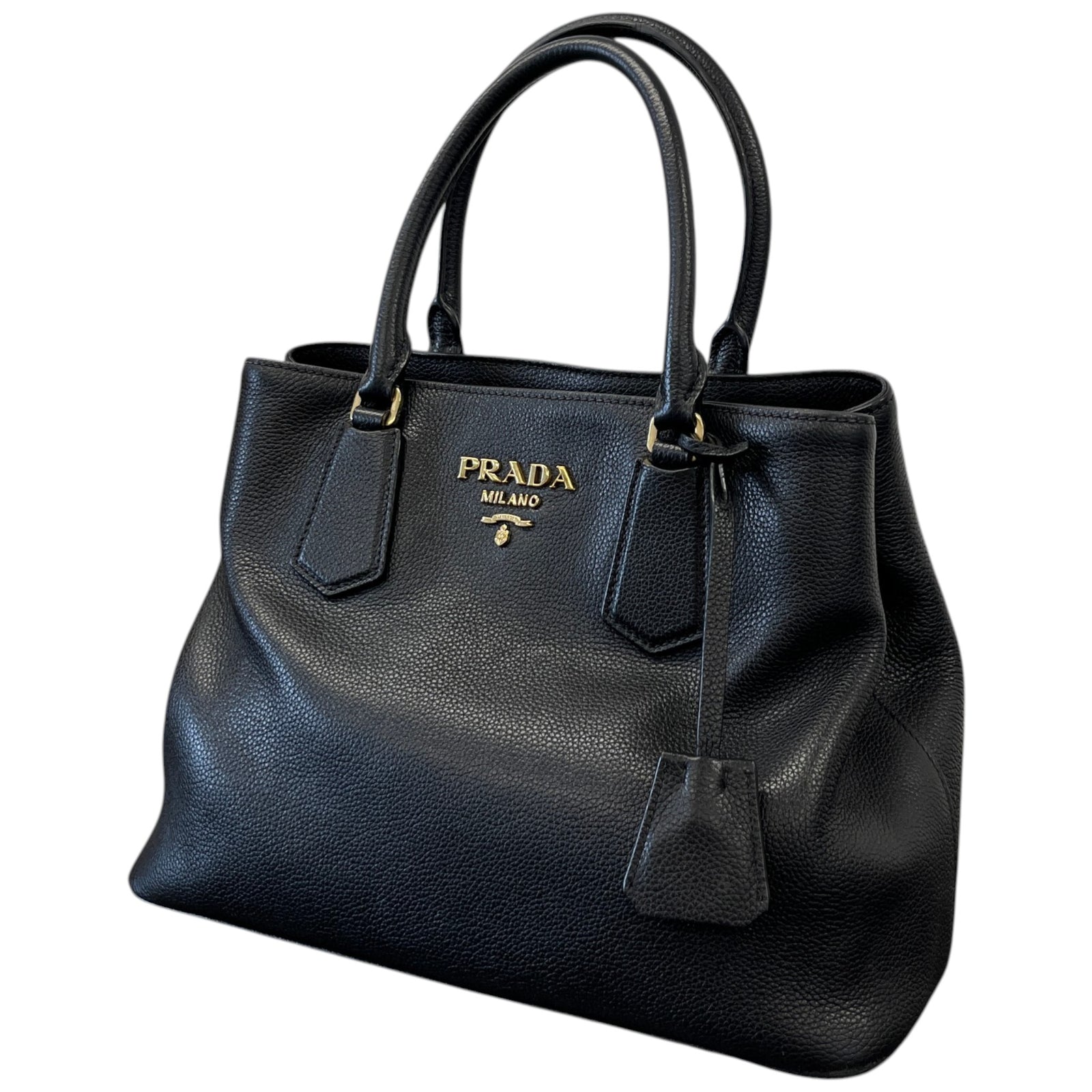 Women's Vitello Daino Handbag Black - Photo 5