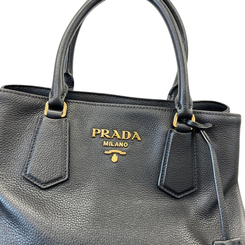 Women's Vitello Daino Handbag Black