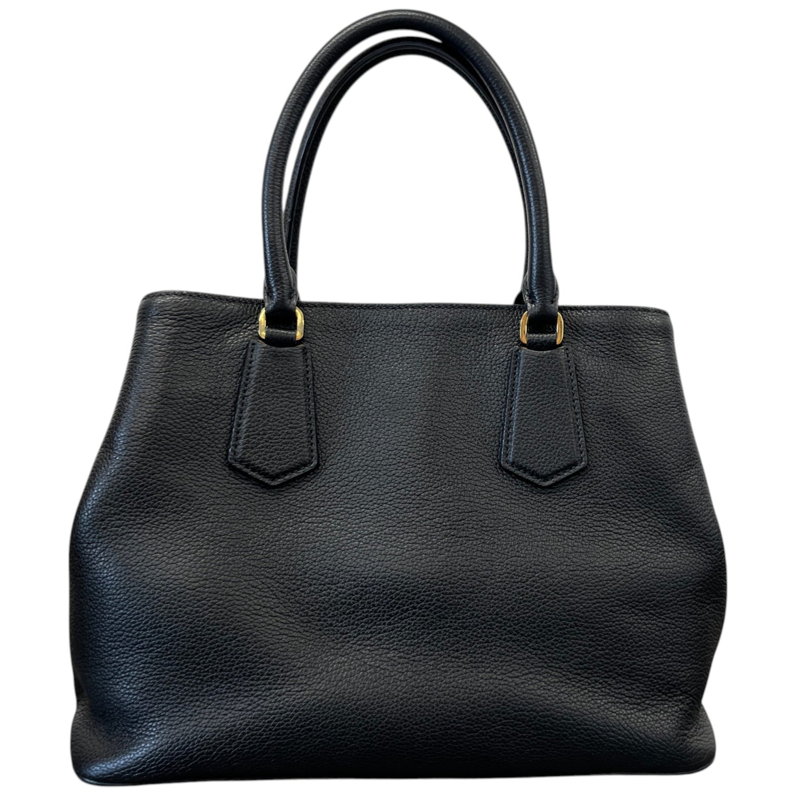 Women's Vitello Daino Handbag Black - Photo 3