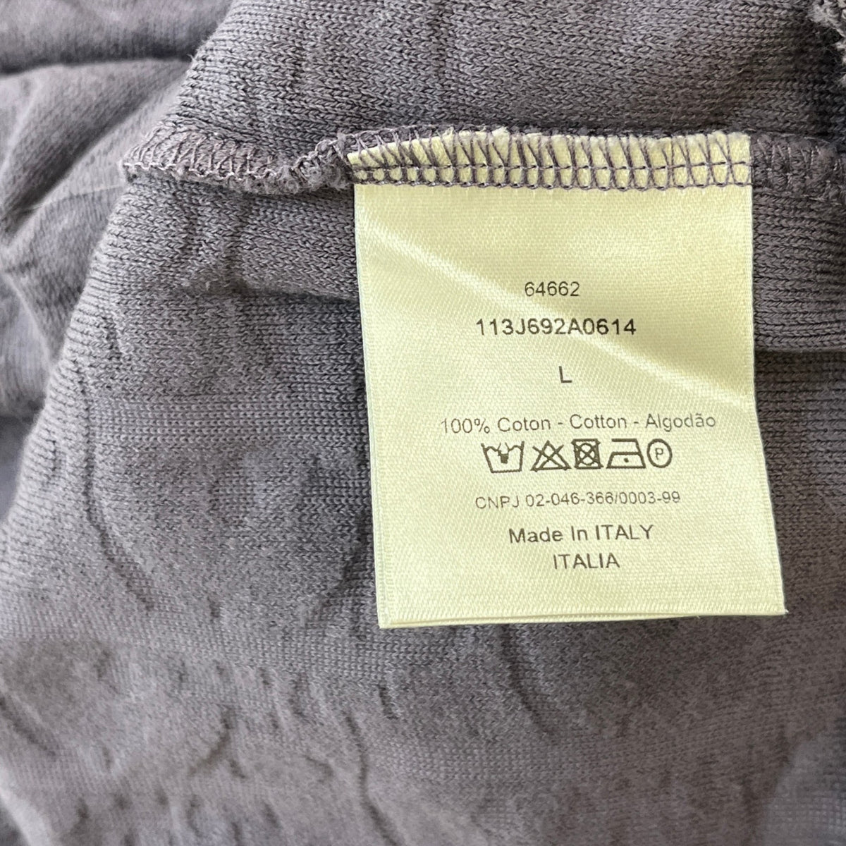 Men's Oblique Towelling T-Shirt Navy Size L - Photo 6