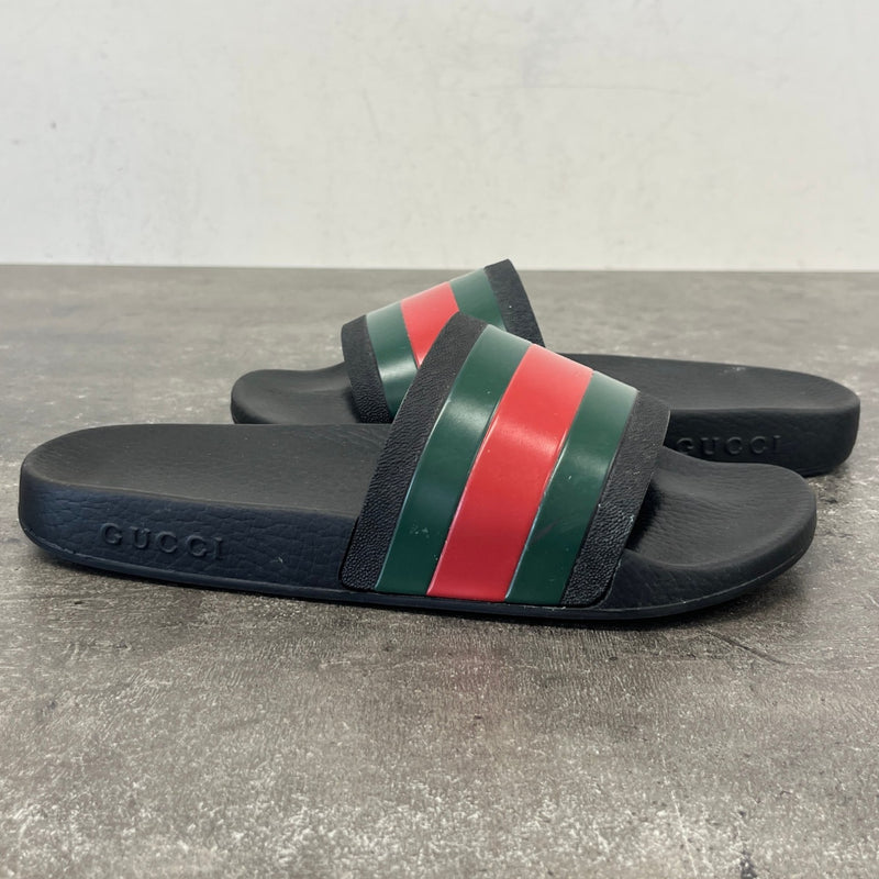 Men's Web Slides Black Size UK 8 / EU 42