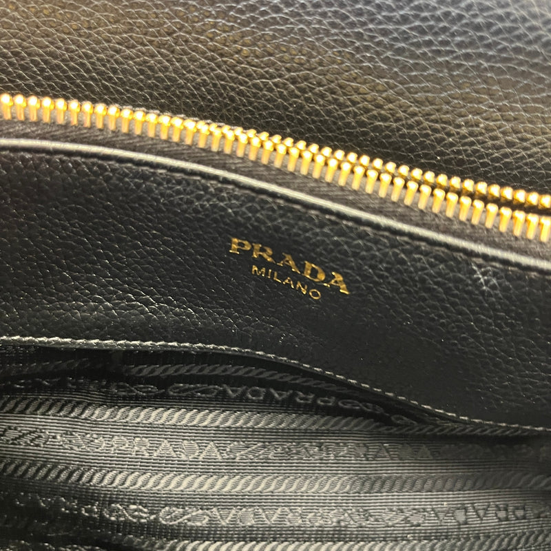 Women's Vitello Daino Handbag Black