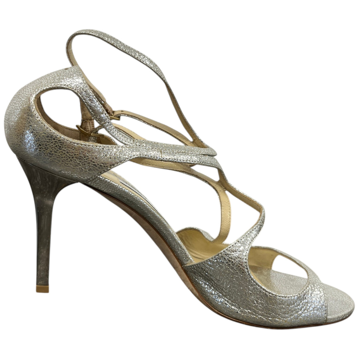 Women's Strappy Heels Silver Size UK 6 / EU 39 - Photo 4