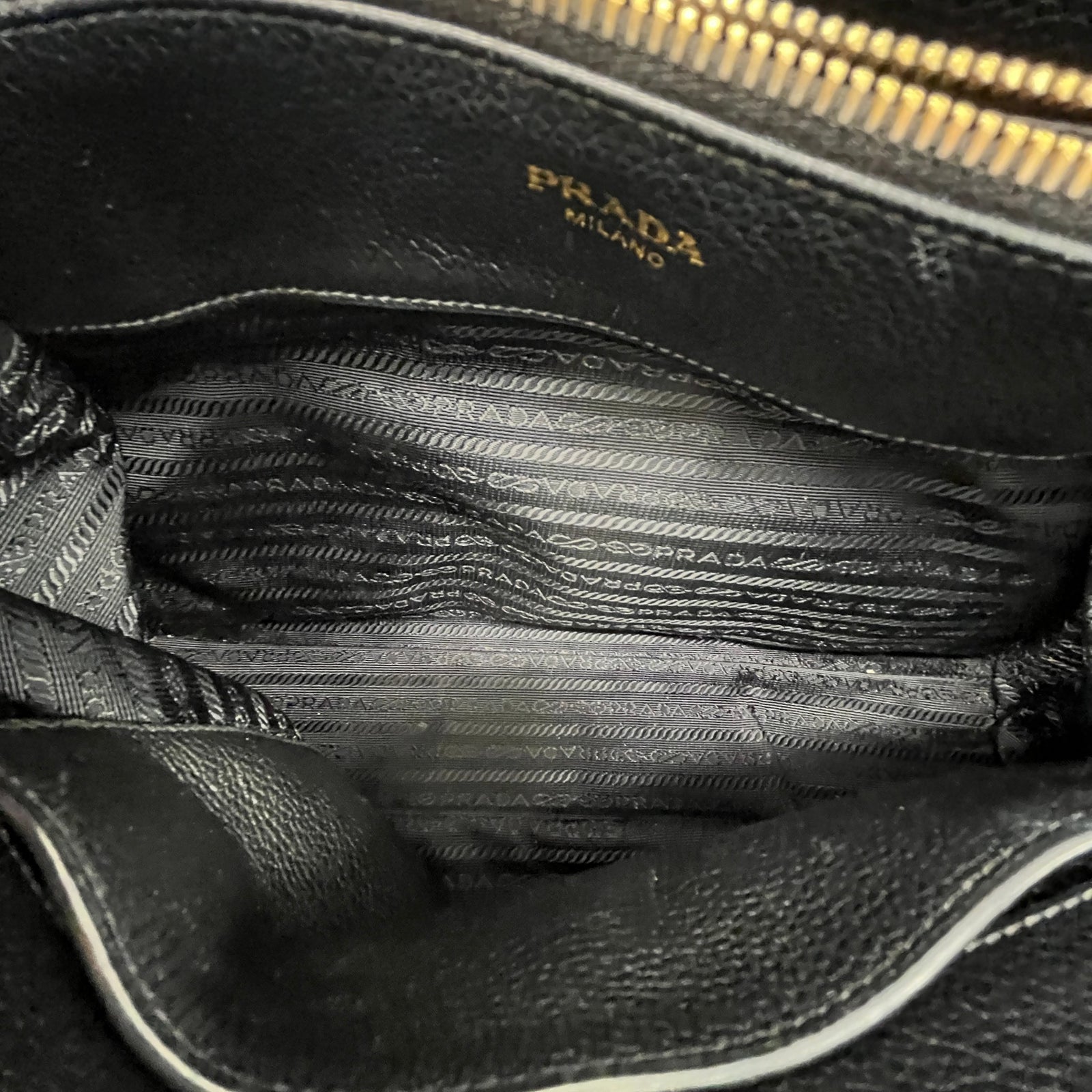 Women's Vitello Daino Handbag Black - Photo 12
