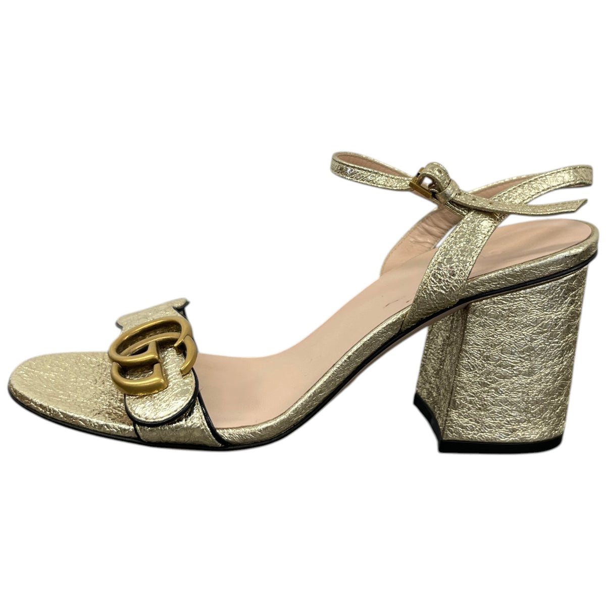 Women's GG Marmont Heels Gold Size UK 3 / EU 36 - Photo 5