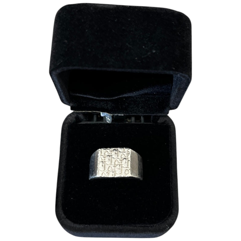 Men's Oblique Signet Ring Silver Size S
