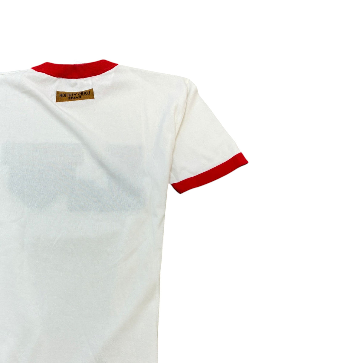 Men's Intarsia Graphic Knit T-Shirt White Size M - Photo 4