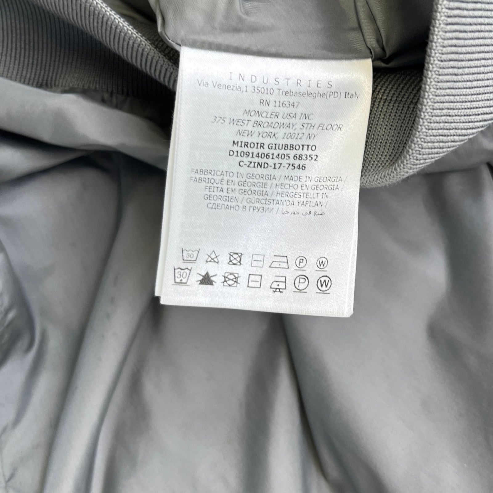 Men's Miroir Windbreaker Grey Size 3 / L - Photo 8