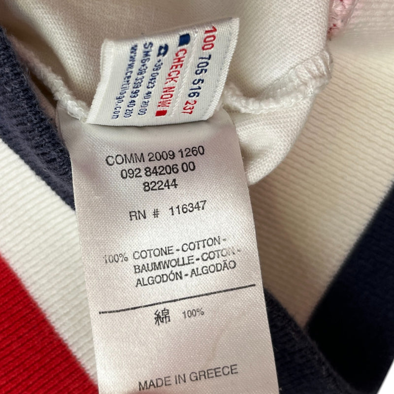 Men's Tricolor Stripe Jacket White Size S
