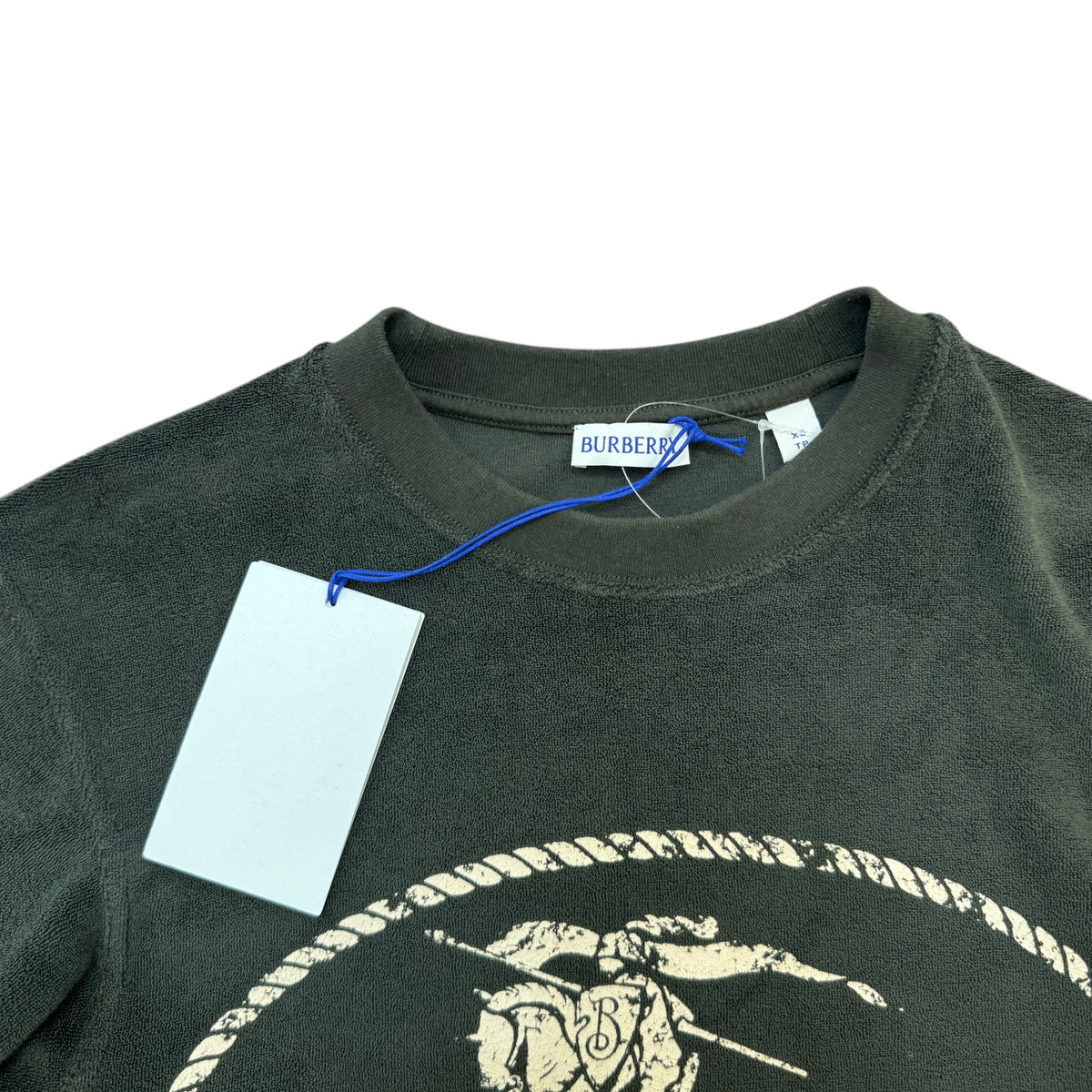 Men's Knight Stamp Logo T-Shirt Khaki Size XS - Photo 3