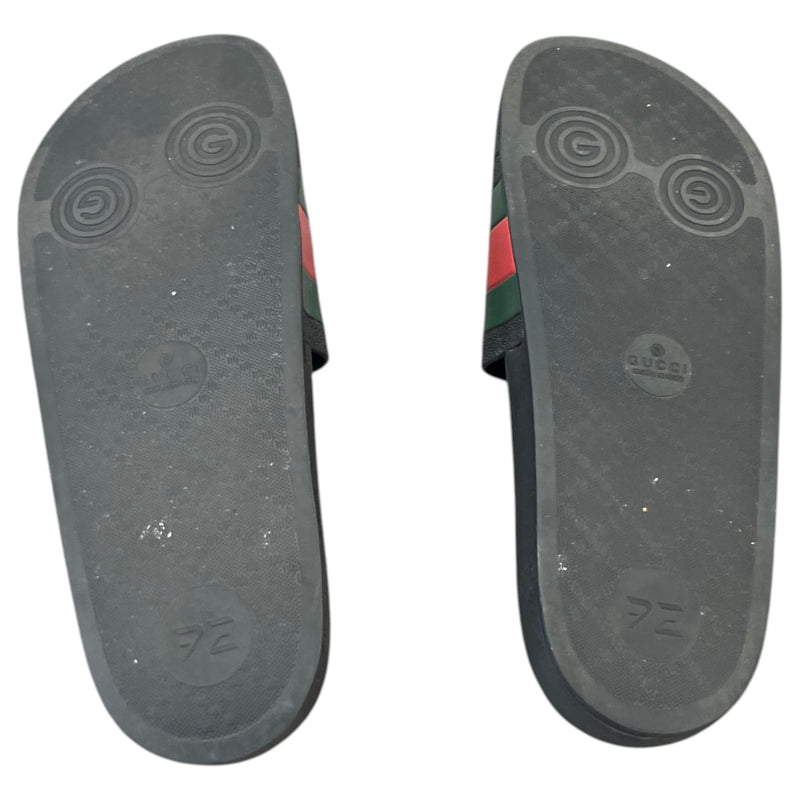 Men's Web Slides Black Size UK 8 / EU 42