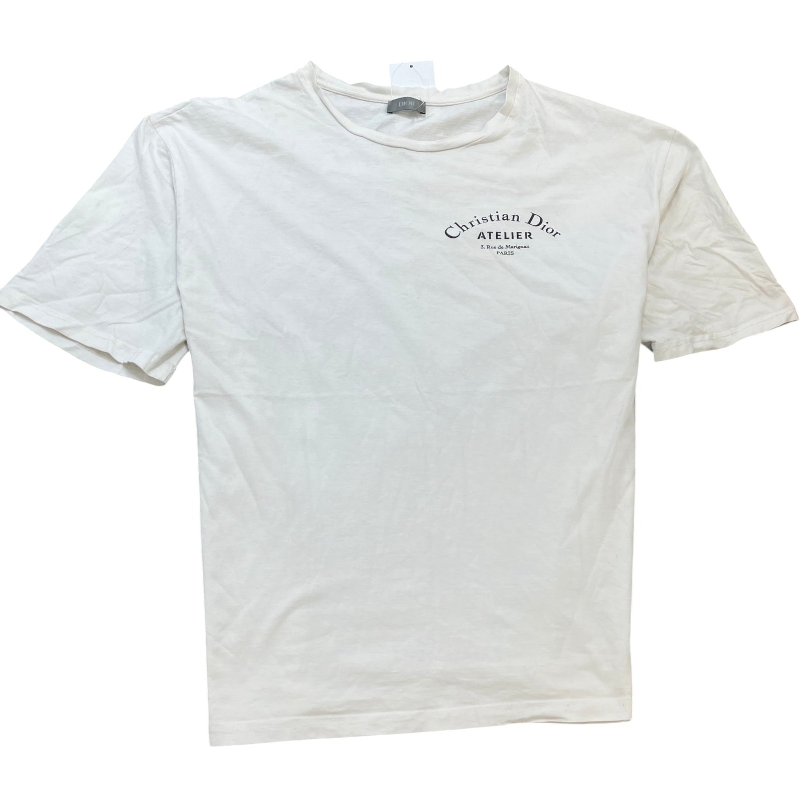 Men's Atelier Logo Print T-Shirt White Size XXXL - Photo 1