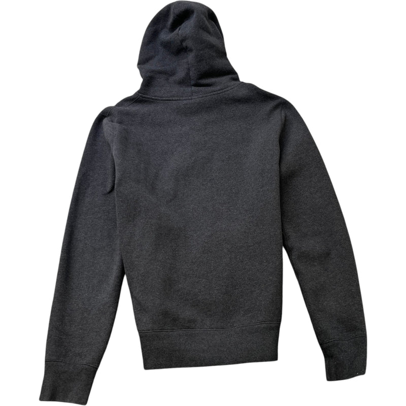 Men's Embroidered Logo Hoodie Grey Size M