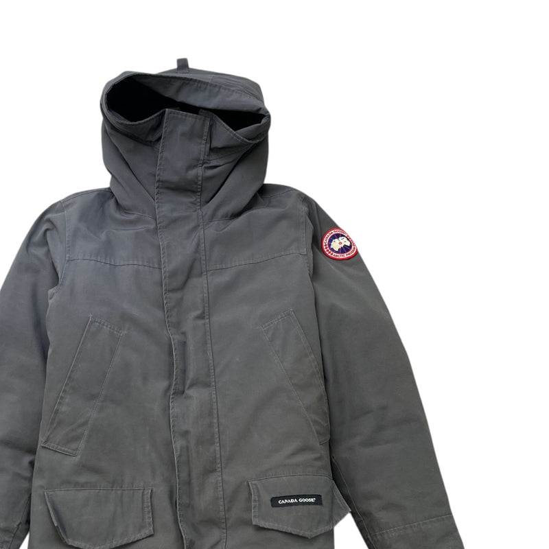 Men's Langford Parka Down Jacket Grey Size XS