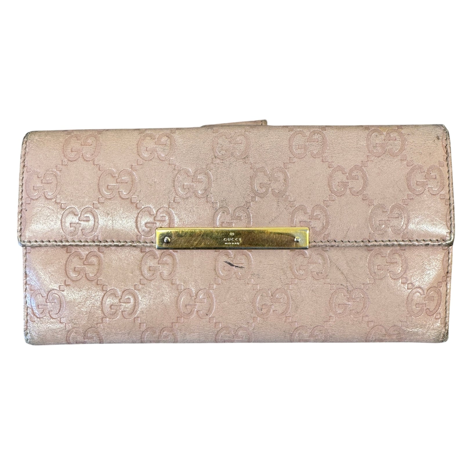 Women's Gg Guccissima Wallet Pink - Photo 1