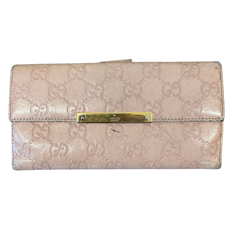 Women's Gg Guccissima Wallet Pink