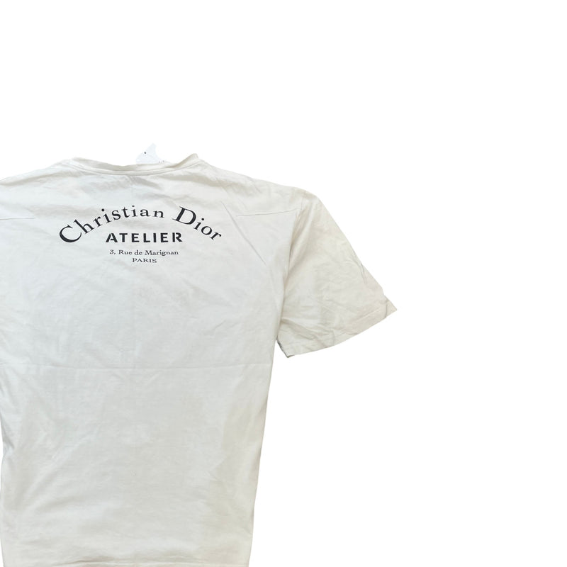 Men's Atelier Logo Print T-Shirt White Size XXXL