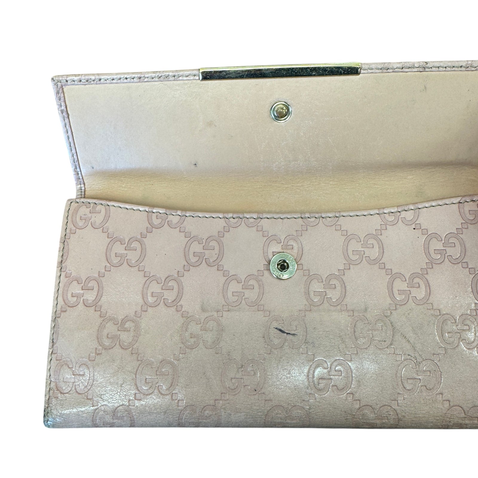 Women's Gg Guccissima Wallet Pink - Photo 4