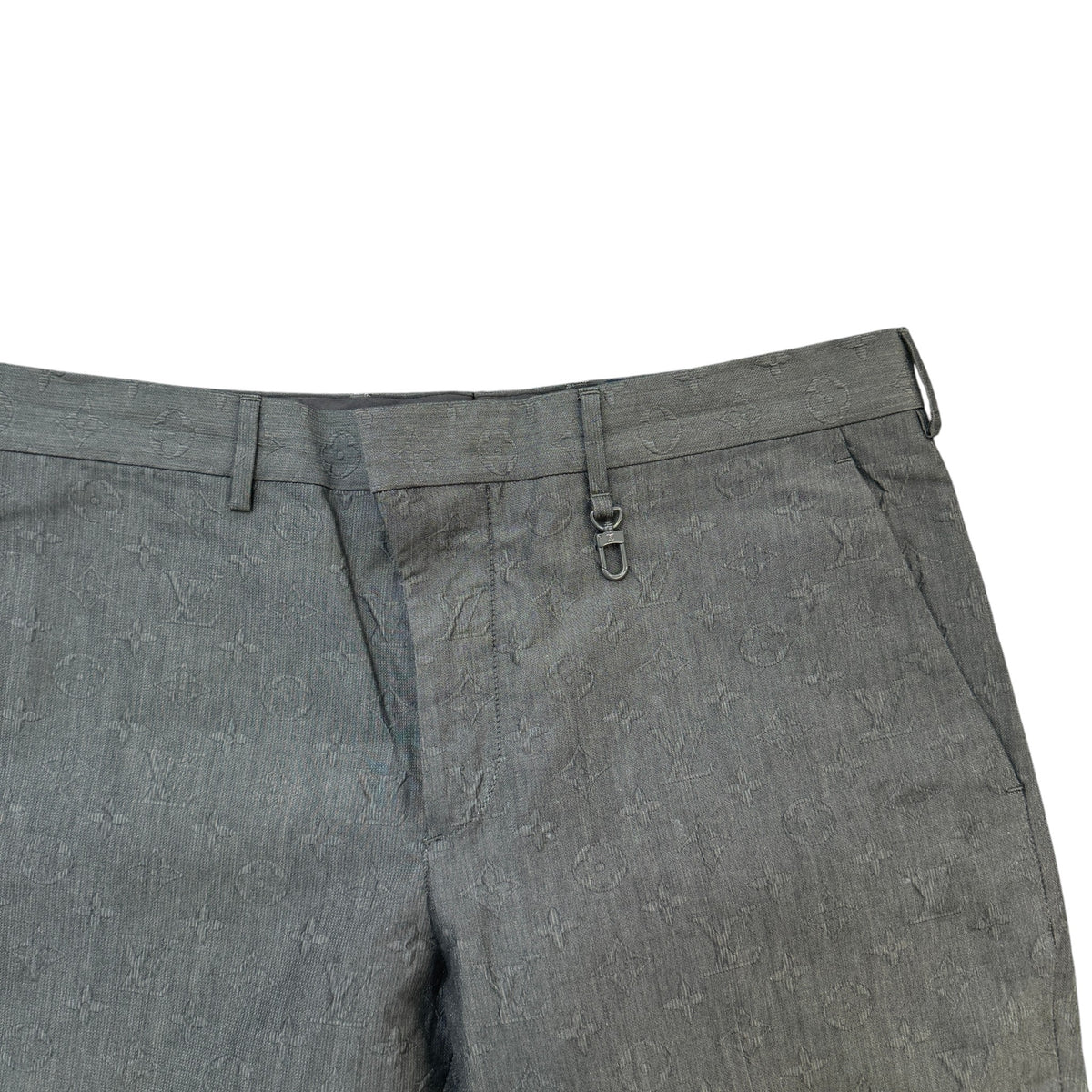 Men's Monogram Trousers Grey Size L / W34 - Photo 4