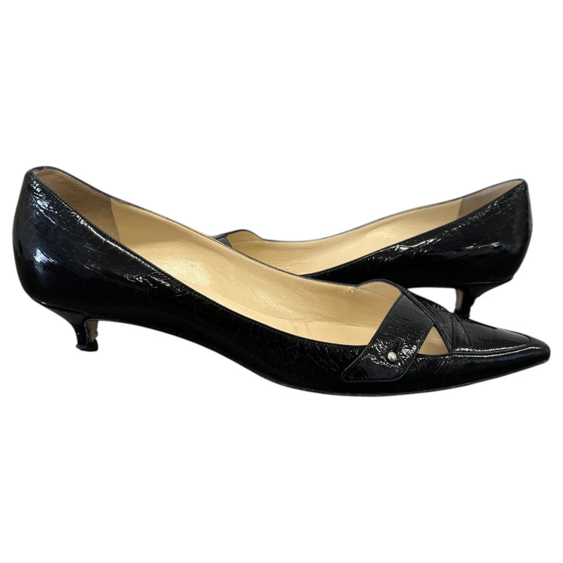 Women's Cutout Kitten Heels Black Size UK 6 / EU 39