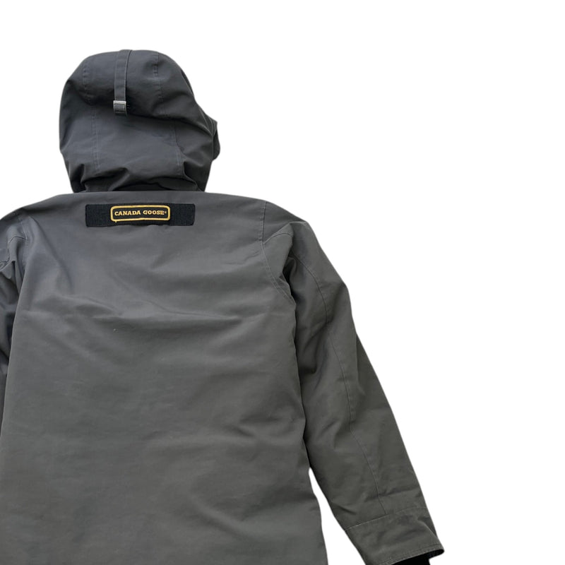 Men's Langford Parka Down Jacket Grey Size XS