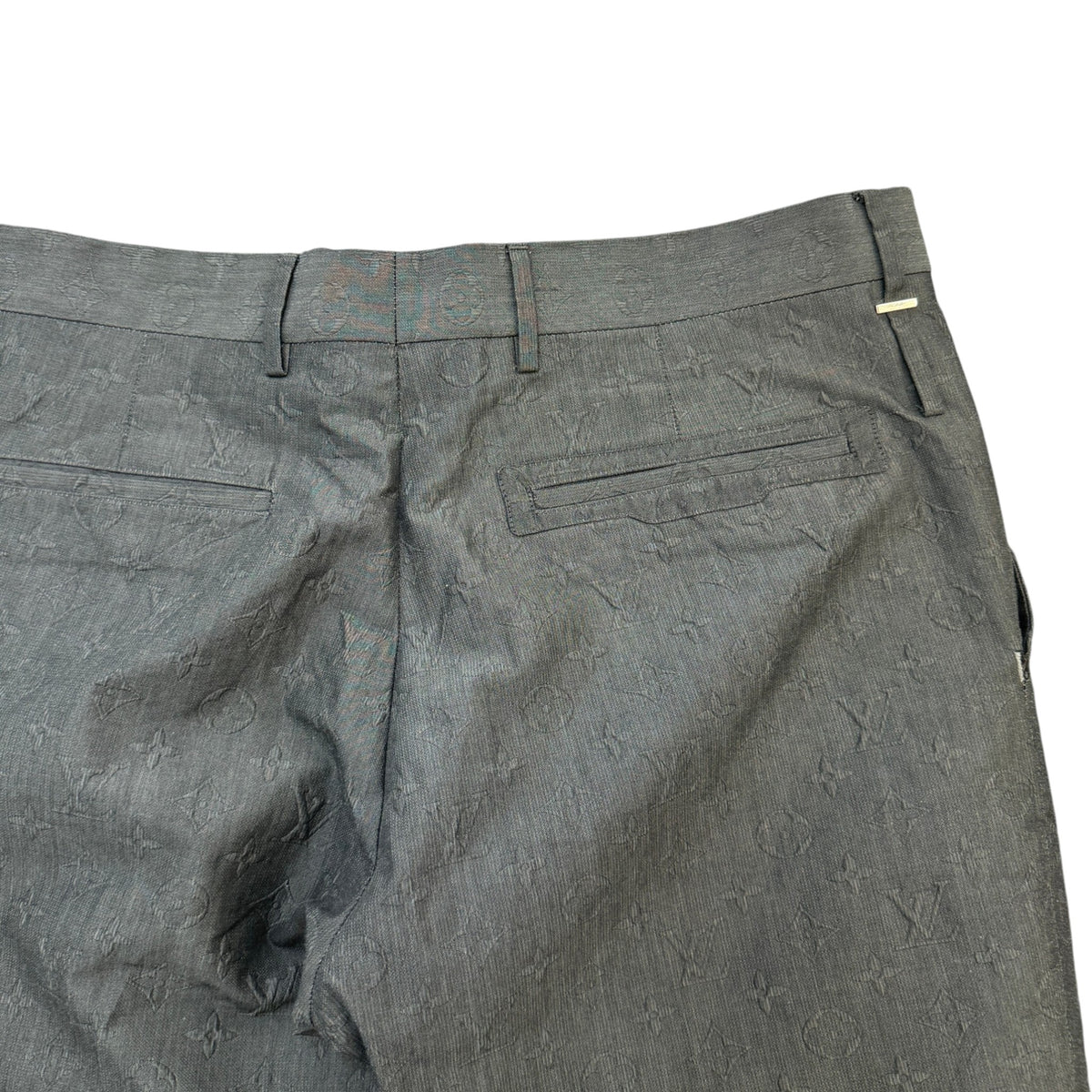 Men's Monogram Trousers Grey Size L / W34 - Photo 5