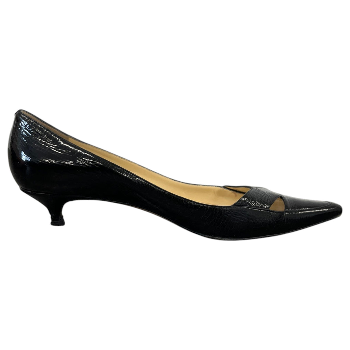 Women's Cutout Kitten Heels Black Size UK 6 / EU 39 - Photo 4