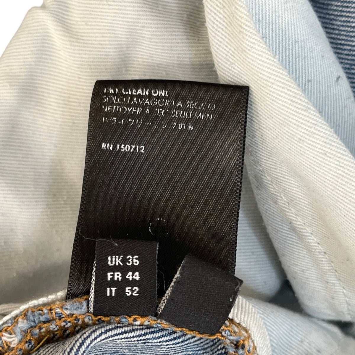Men's Super Repair Jeans Blue Size XL / W36 - Photo 5