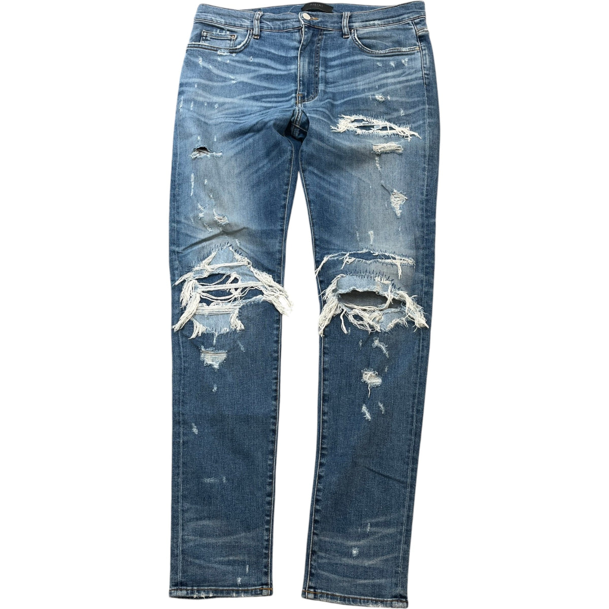 Men's Super Repair Jeans Blue Size XL / W36 - Photo 1