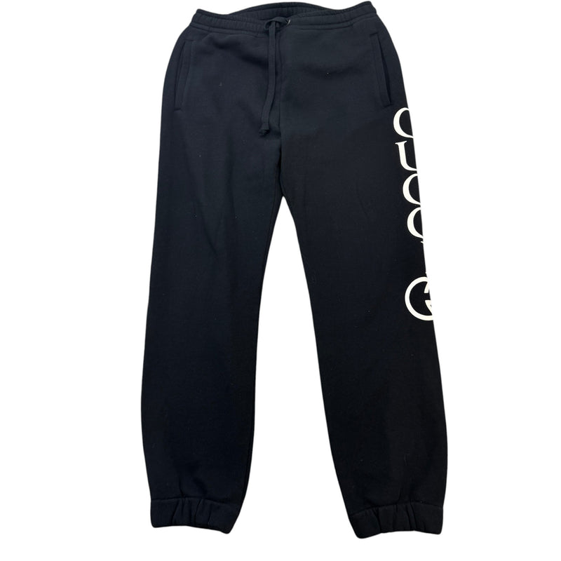 Men's Logo Print Joggers Black Size S / W30