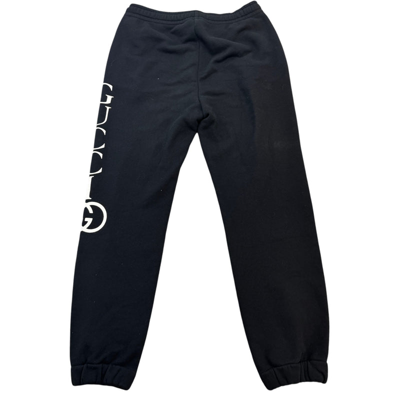 Men's Logo Print Joggers Black Size S / W30