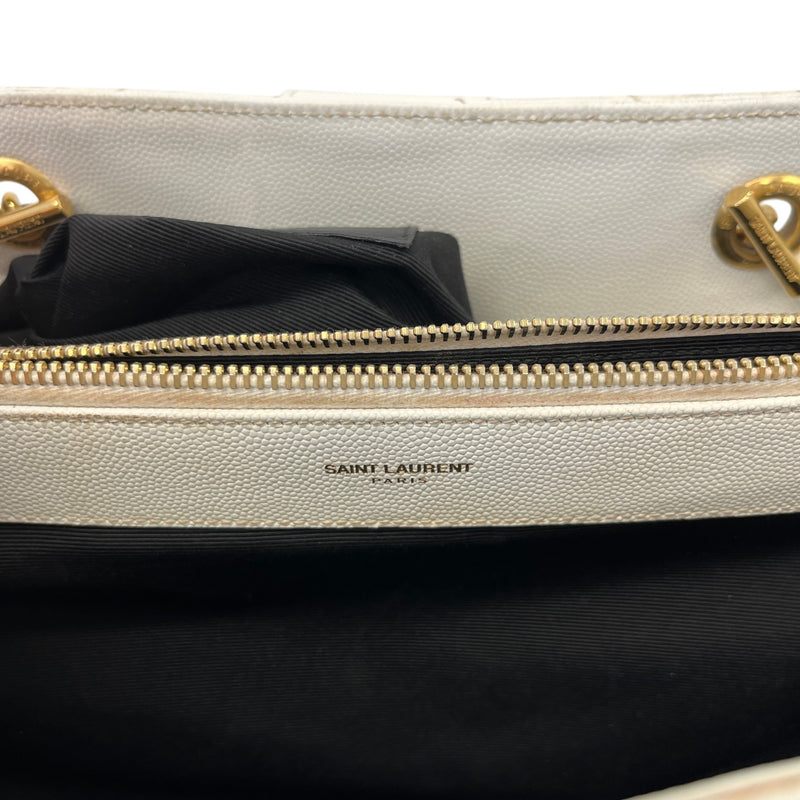 Women's Chevron Tote Bag White