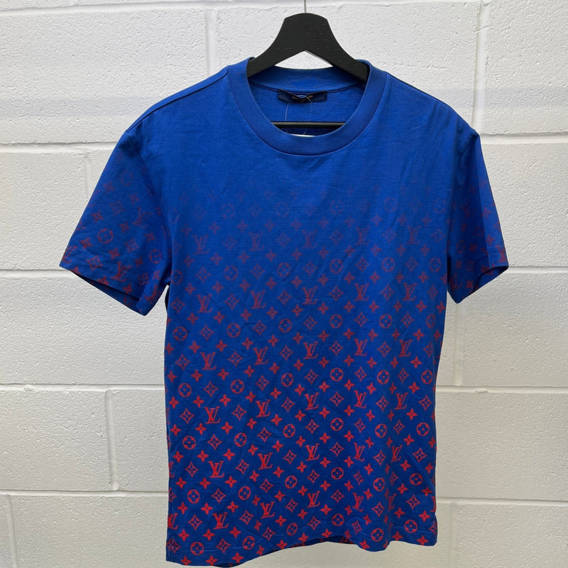 Men's Monogram Gradient T-Shirt Navy Size S