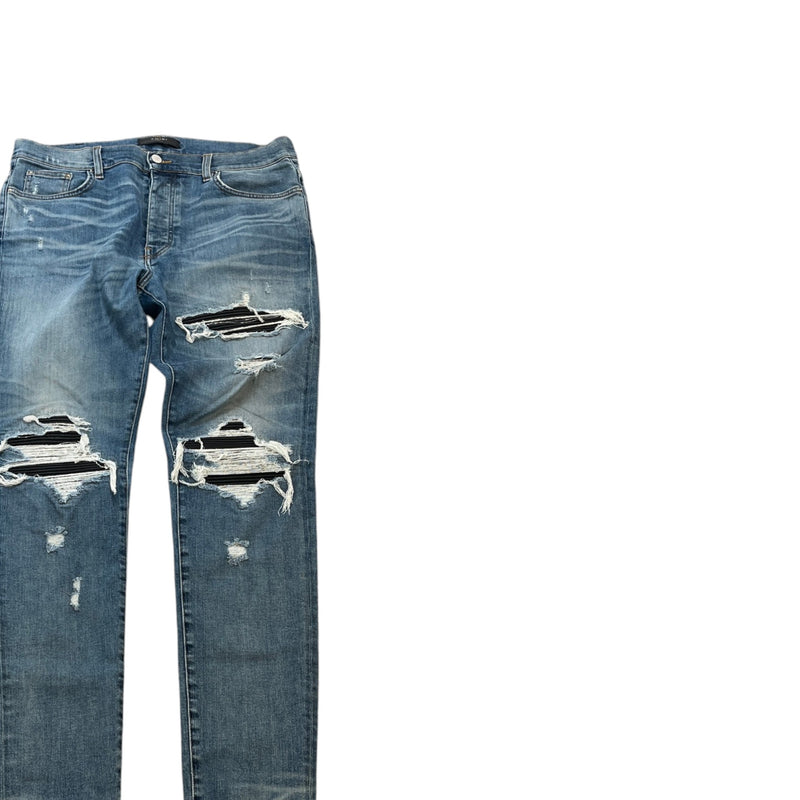 Men's Distressed MX1 Jeans Blue Size XL / W36