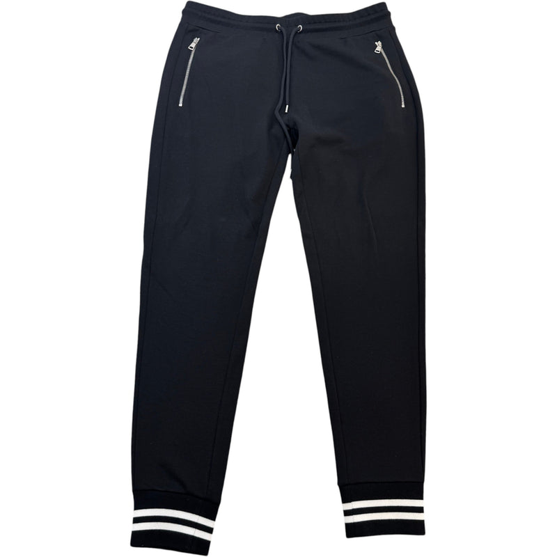 Men's Tapered Striped Joggers Black Size L / W34